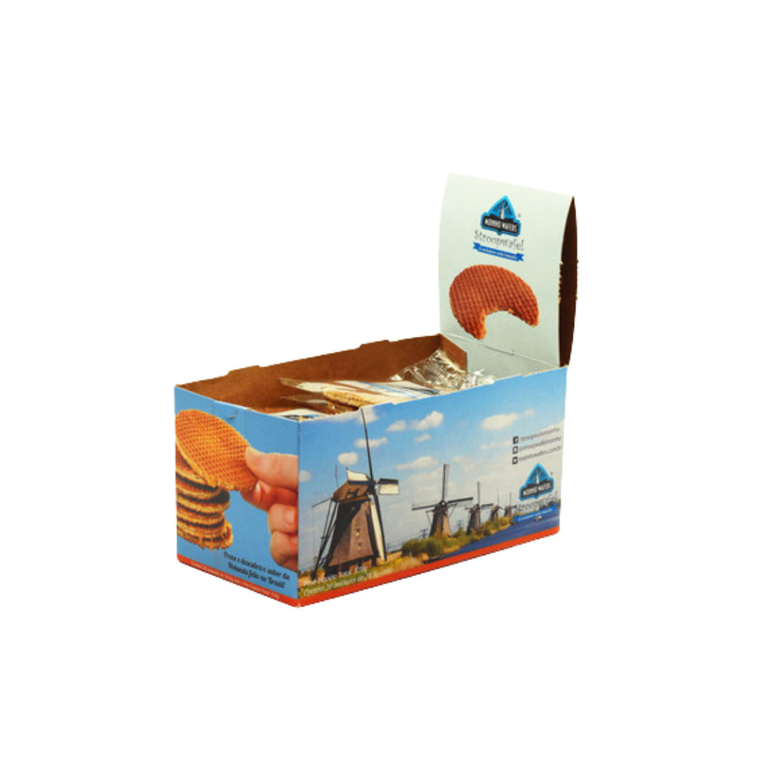 Moinho wafer   stroopwafel   display   20 un x 28g