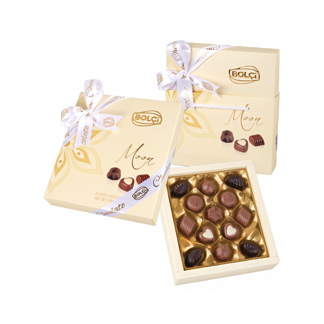 Chocolate bolci   130g    moon pralines   chocolates sortidos