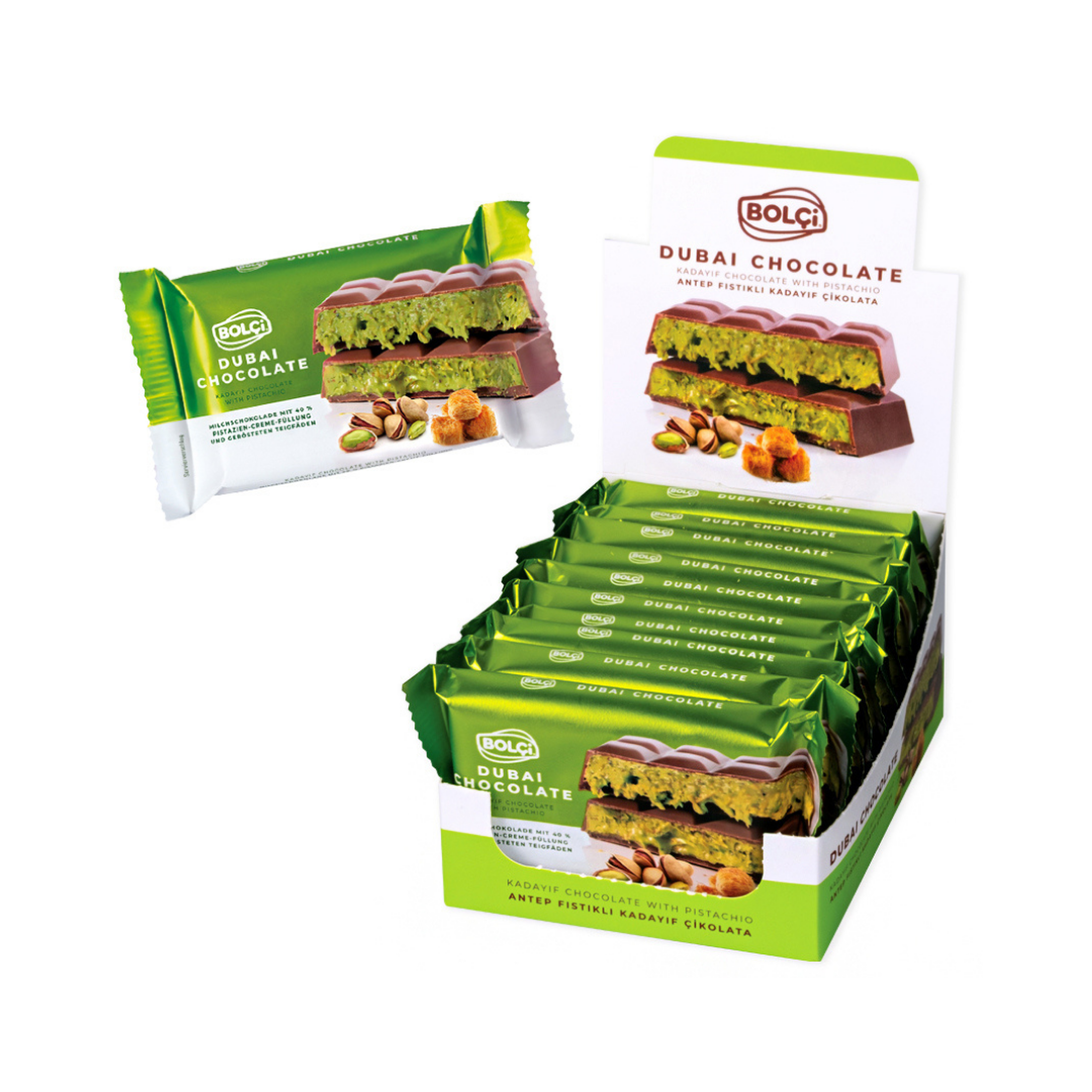 Bolci   dubai chocolate   65g   chocolate recheado com kadayf de pistache
