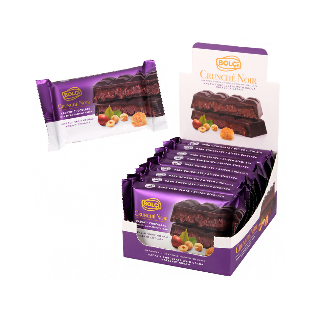 Chocolate bolci   65g   chocolate recheado com kadayf e avela