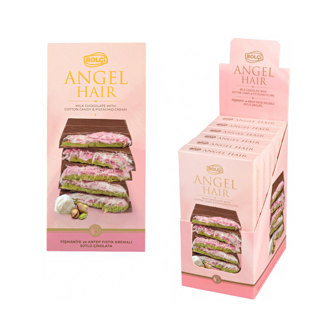 Chocolate bolci   170g   chocolate angel hair   creme de pistache kadayf e chocolate branco