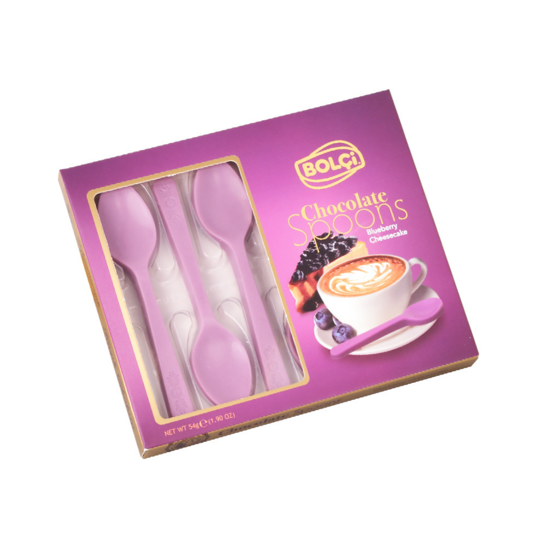 Chocolate bolci   54g   spoons   coher de chocolate blueberry com cheesecake  2 