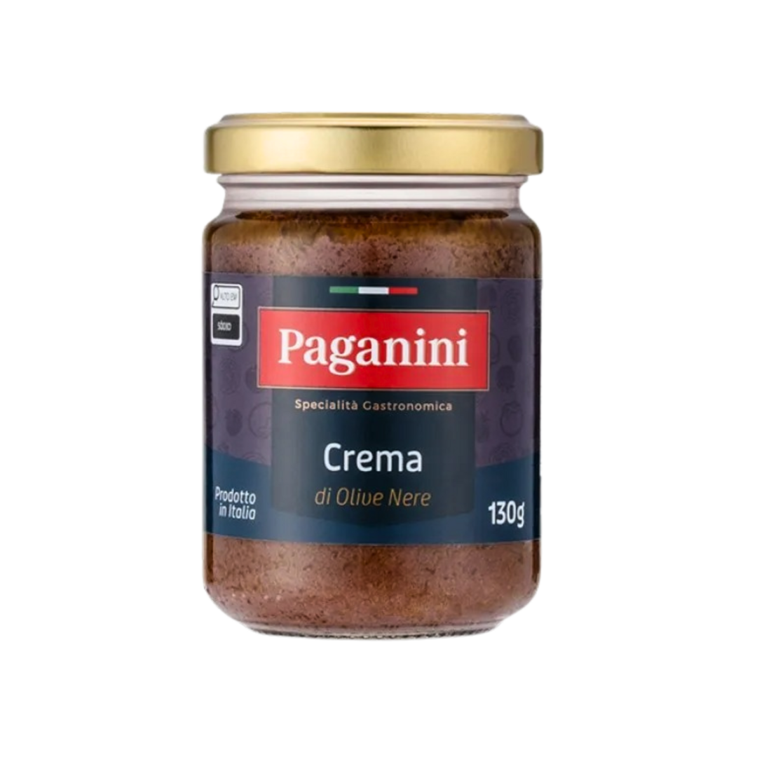 Paganini   crema di olive nere   creme de azeitonas pretas   130g