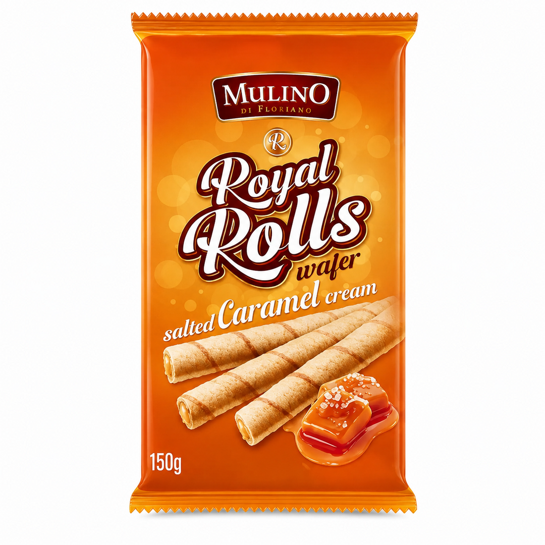 Biscoito mulino   150g   rolo wafer caramelo salgado