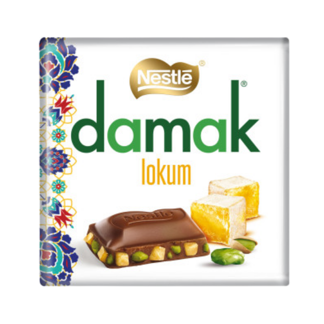  imp cx    chocolate nestle   60g   damak lokum square   cx 144x60g
