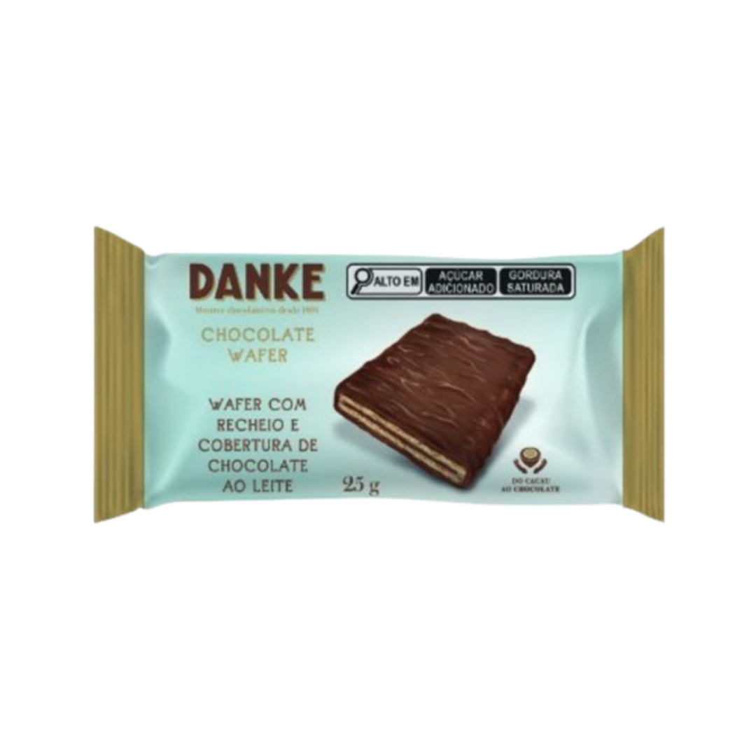Danke   wafer   chocolate ao leite   dp 12 un. x 25g