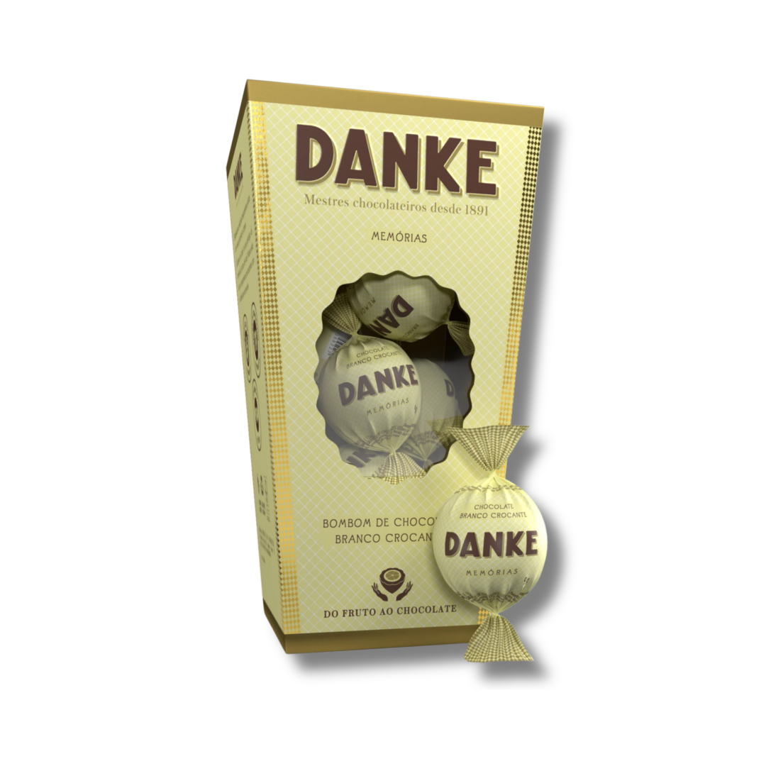 Danke   bombom 72g   chocolate branco crocante