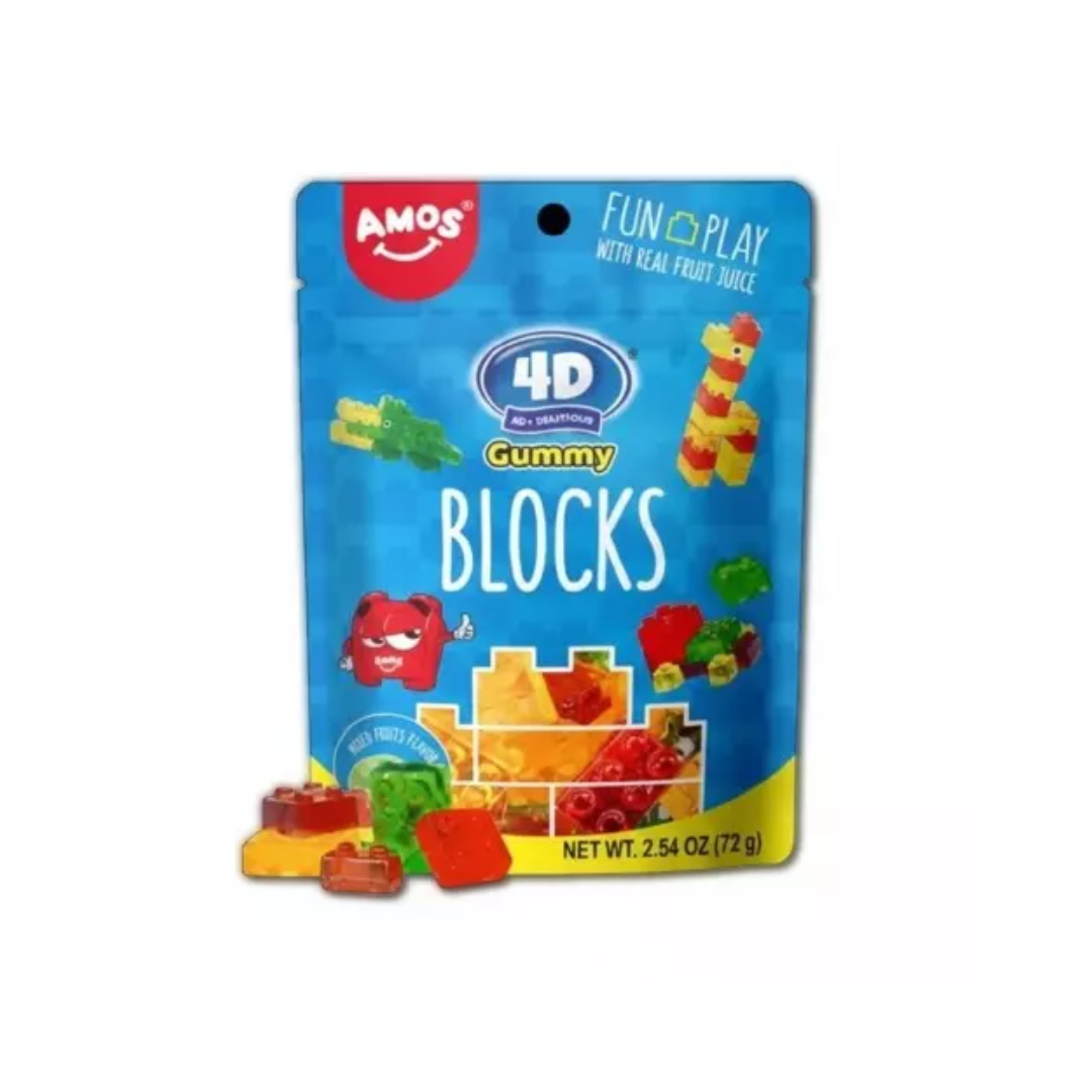 Bala amos   72g   4d gummy blocks