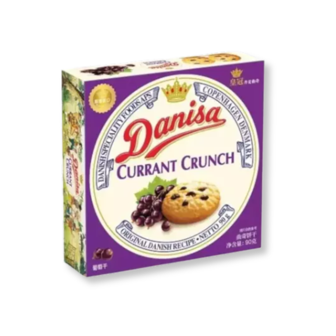 Danisa   currant crunch   biscoito amanteigado   90g