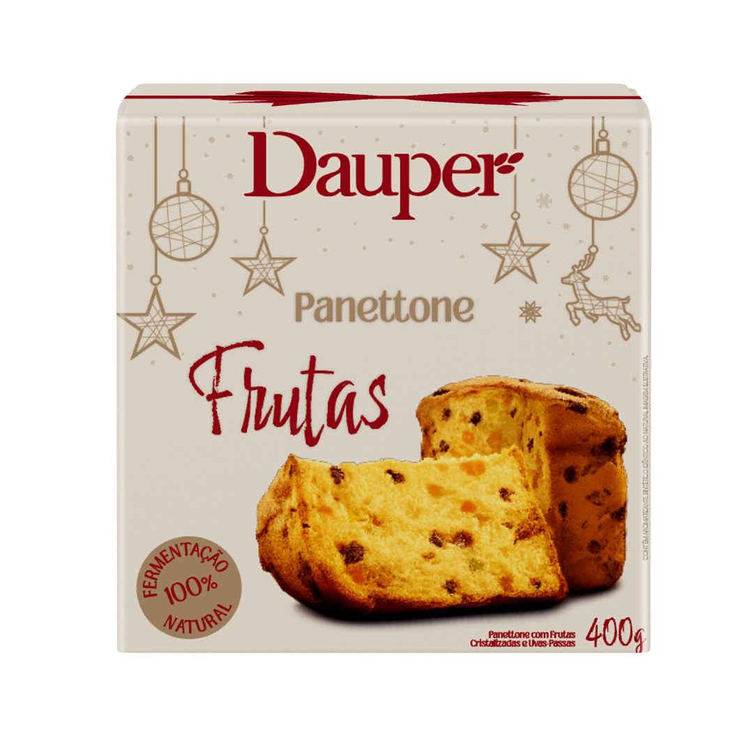 Panettone dauper   400g   box   frutas
