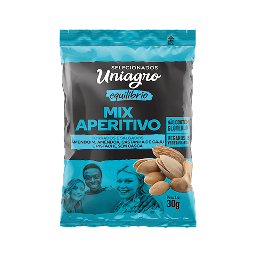 Castanhas   nuts uniagro   30g   mix aperitivo equilibrio
