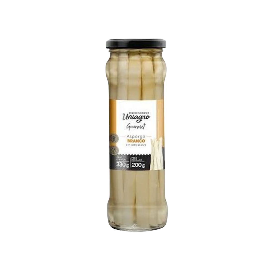 Uniagro   aspargo branco em conserva vidro 200g